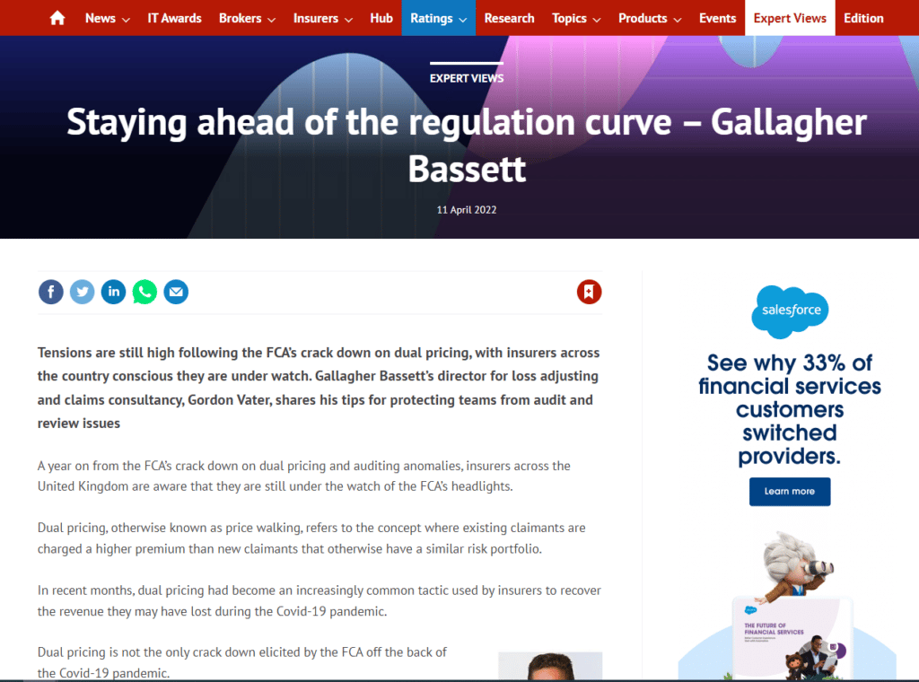 Staying ahead of the regulation curve – Gallagher Bassett