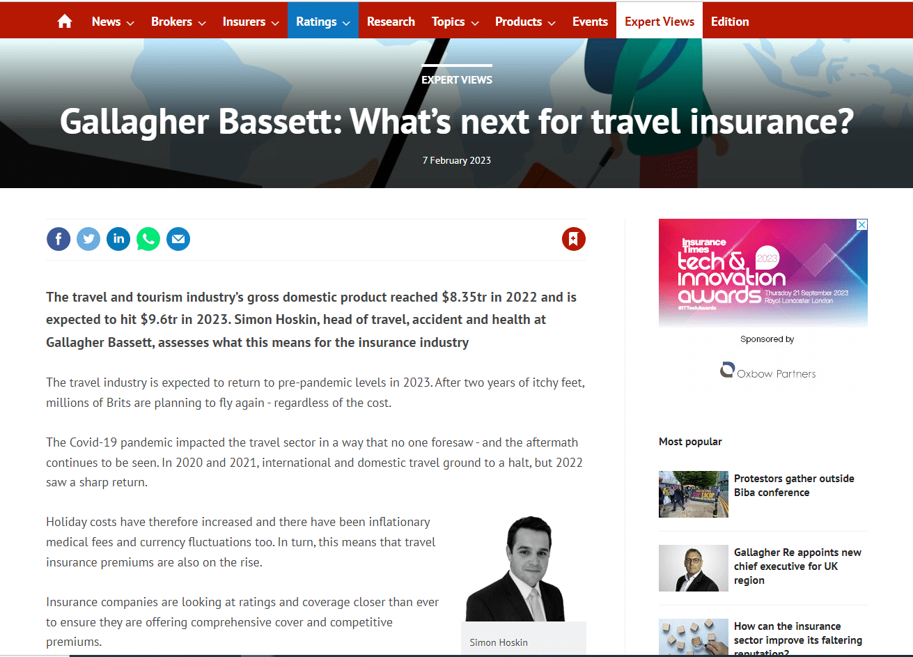 gallagher business travel insurance